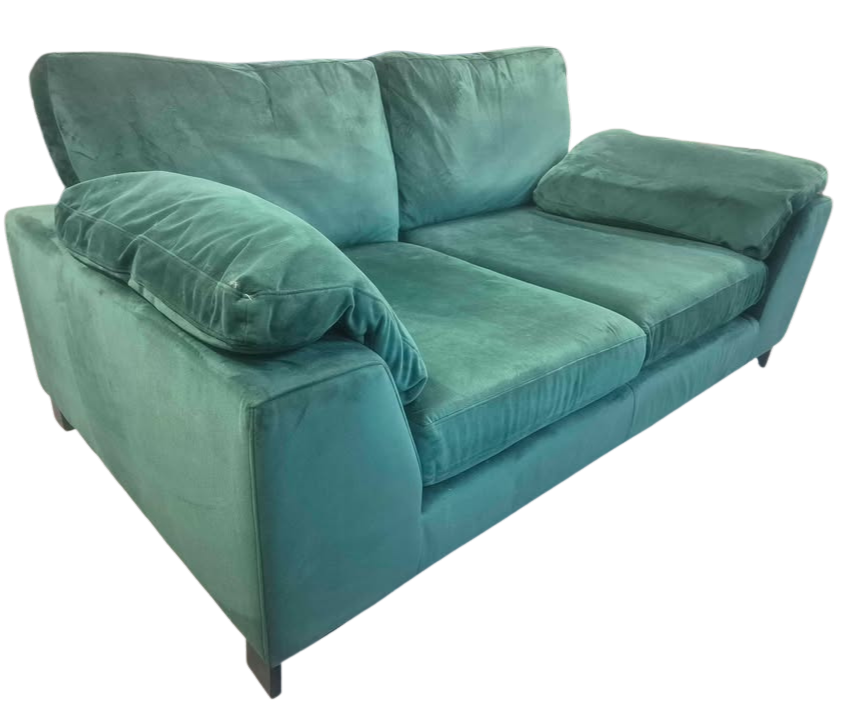DFS Euphoria Sensual Velvet 2-Seater Sofa – Forest Green