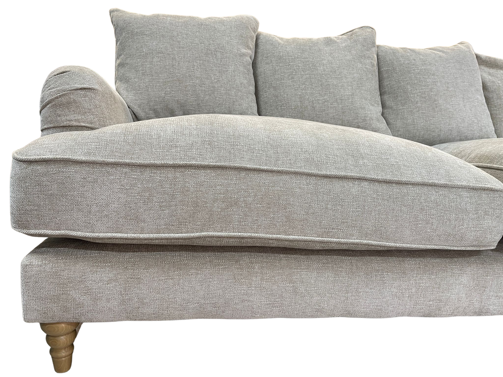 Oak Furniture Land Eloise Pillow Back Natural Marlan 4 Seater Sofa