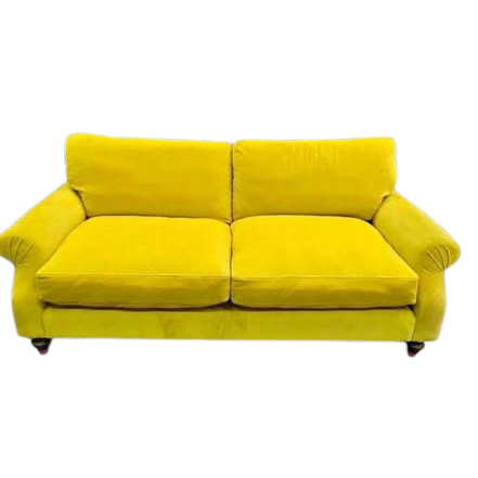 DFS Joules Cambridge 3-Seater Sofa – Yellow Velvet