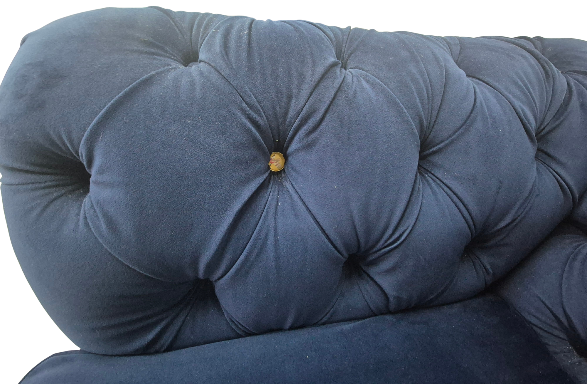 DFS Blue Velvet Armchair part of the Joules Windsor Range in a Deluxe Velvet Fabric.