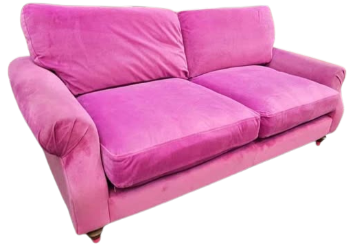 DFS Joules Cambridge 3-Seater Sofa – Magenta Pink Velvet