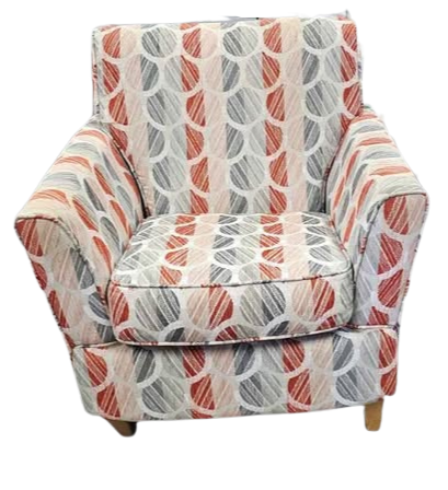 Designer Patterned Armchair/Accent Chair