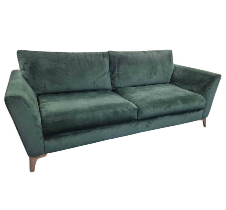 DFS Libby Green Velvet 3-Seater Sofa