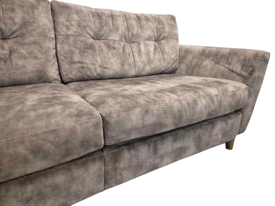 DFS New Studio Velvet Espresso 3 Seater Electric Recliner Sofa