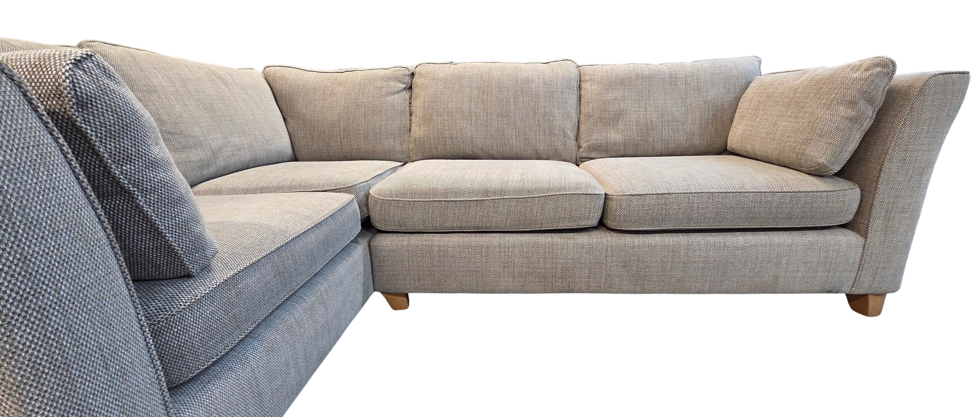 Next Farrell Neutral Textured Weave Corner Sofa