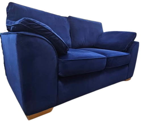 Next Stamford Blue Velvet Sofa