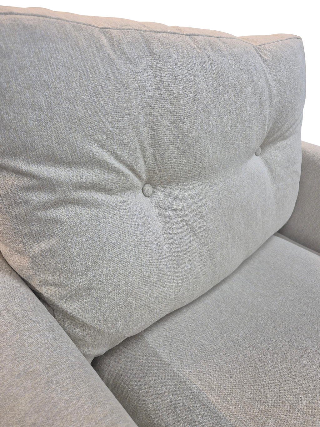 Oak Furnitureland Evie Rosa Sand Fabric Armchair