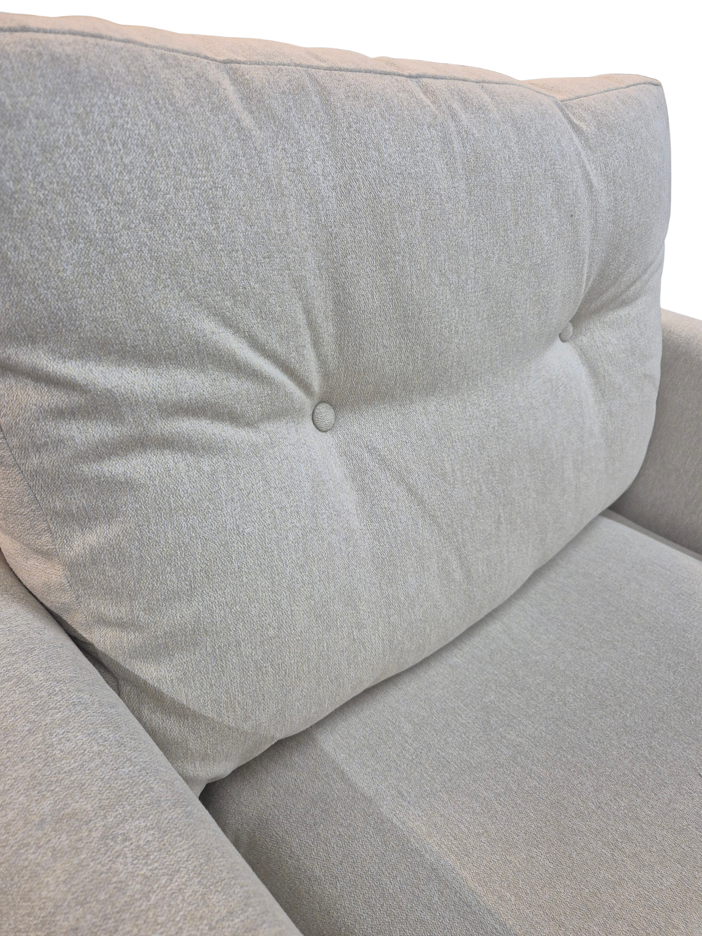Oak Furnitureland Evie Rosa Sand Fabric Armchair