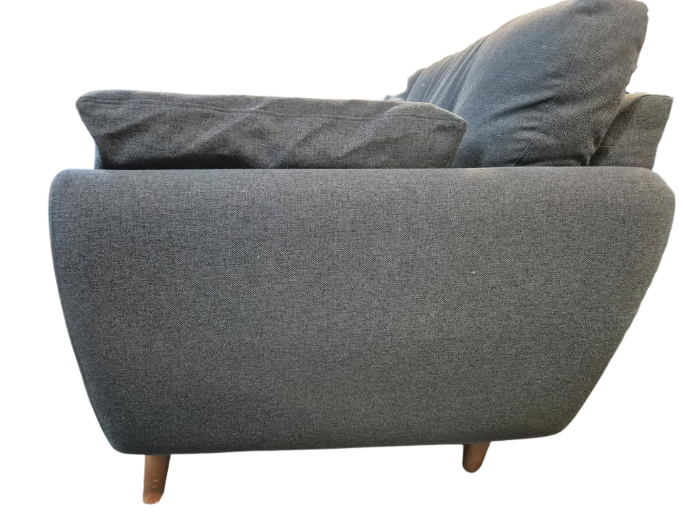 Next Wilson Dark Navy Large Buttoned Back Sofa