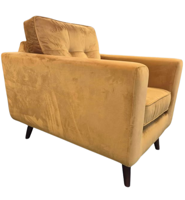 DFS Penny Sensual Velvet Orange Chair