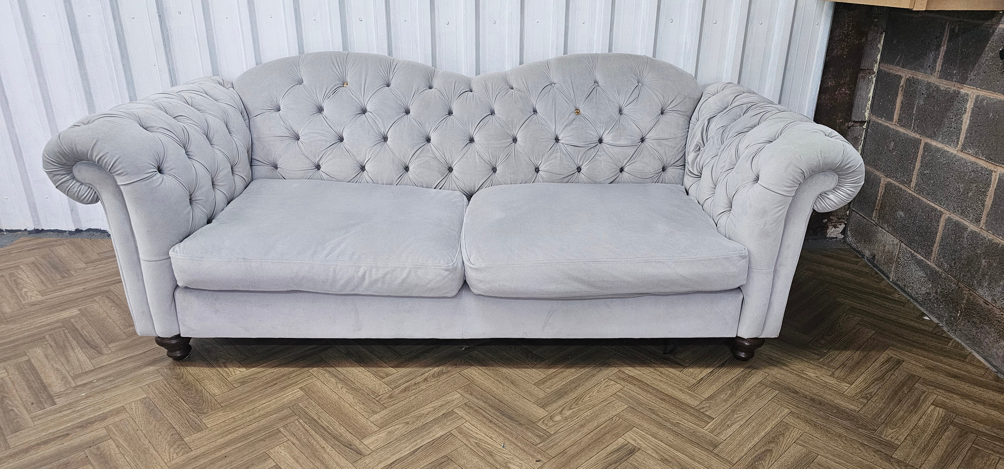 DFS Windsor Four Seater Sofa – Joules Range – Deluxe Velvet in Stone