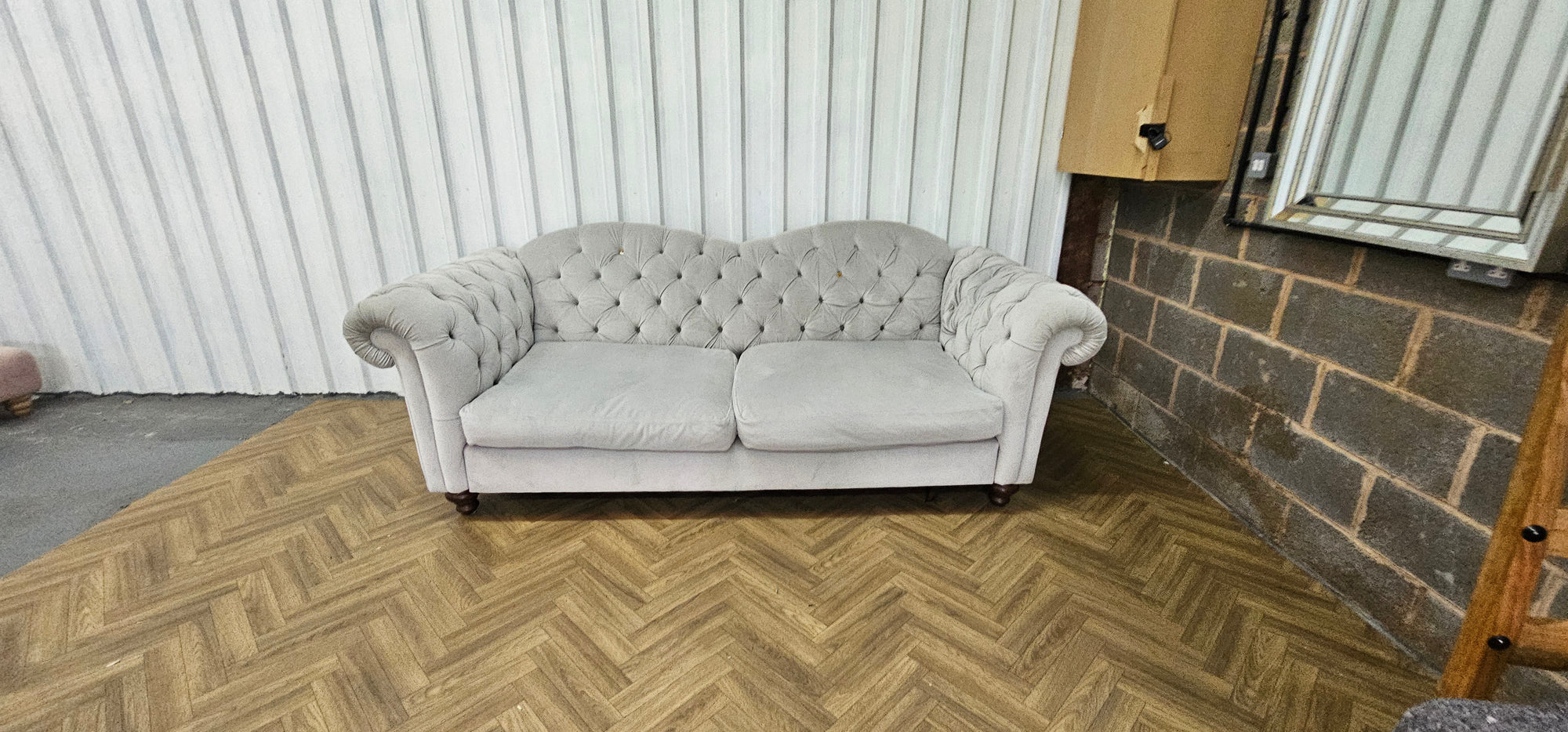 DFS Windsor Four Seater Sofa – Joules Range – Deluxe Velvet in Stone