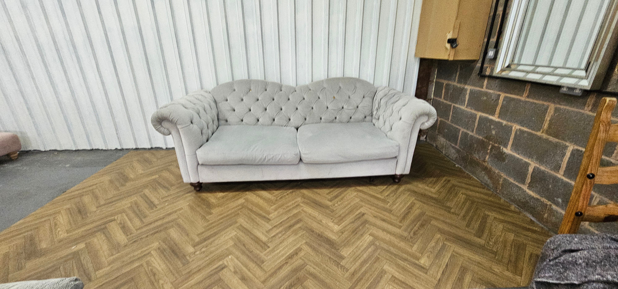 DFS Windsor Four Seater Sofa – Joules Range – Deluxe Velvet in Stone