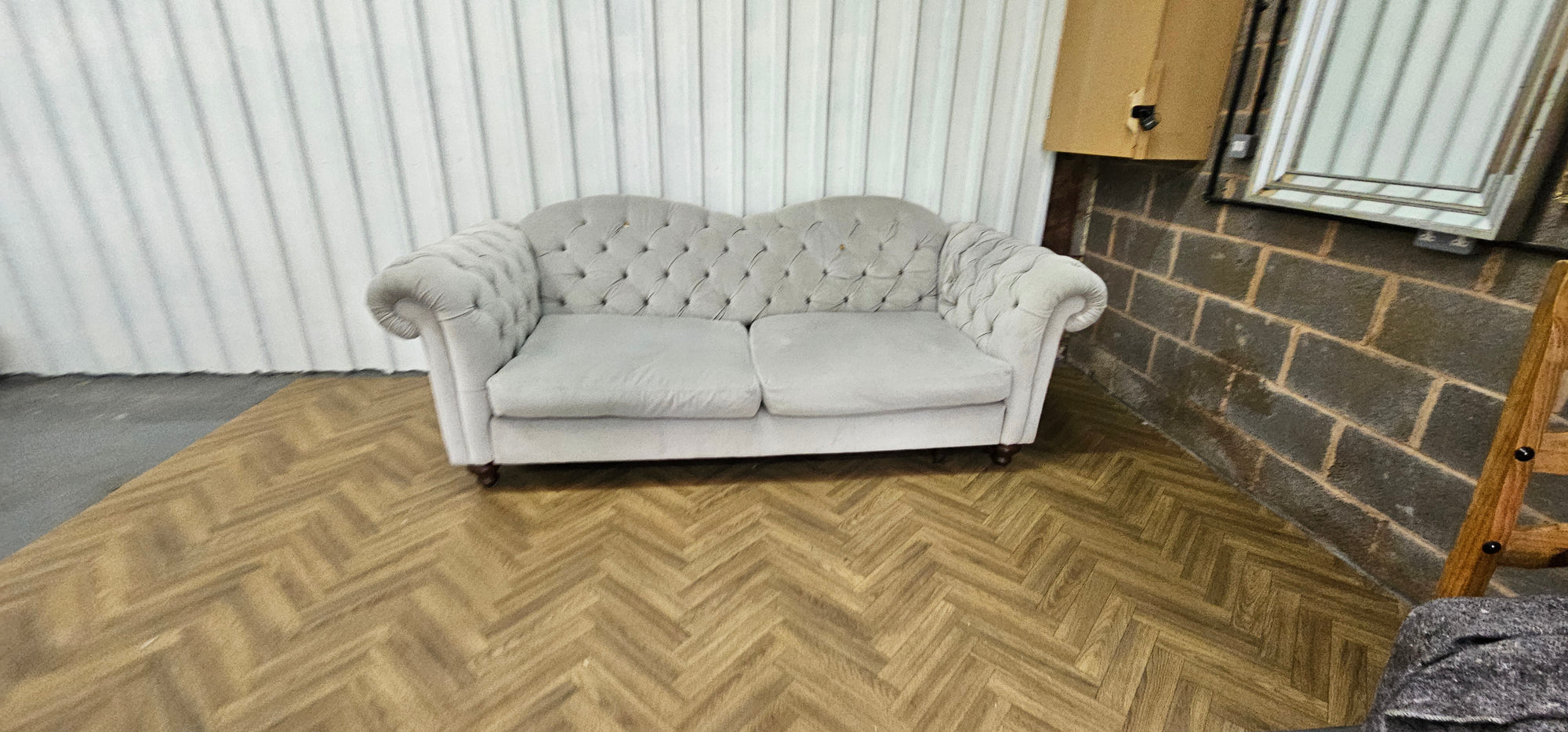 DFS Windsor Four Seater Sofa – Joules Range – Deluxe Velvet in Stone