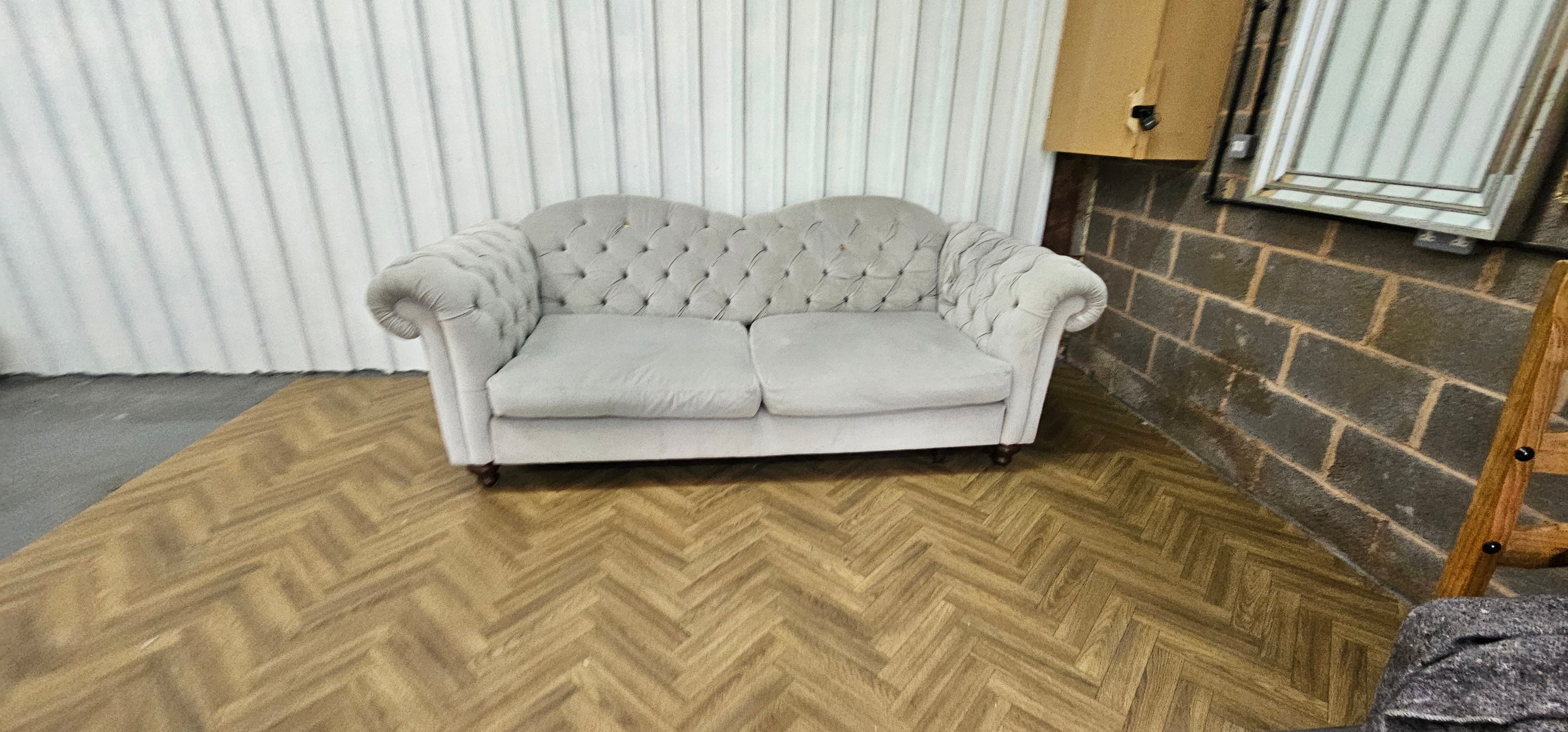 DFS Windsor Four Seater Sofa – Joules Range – Deluxe Velvet in Stone