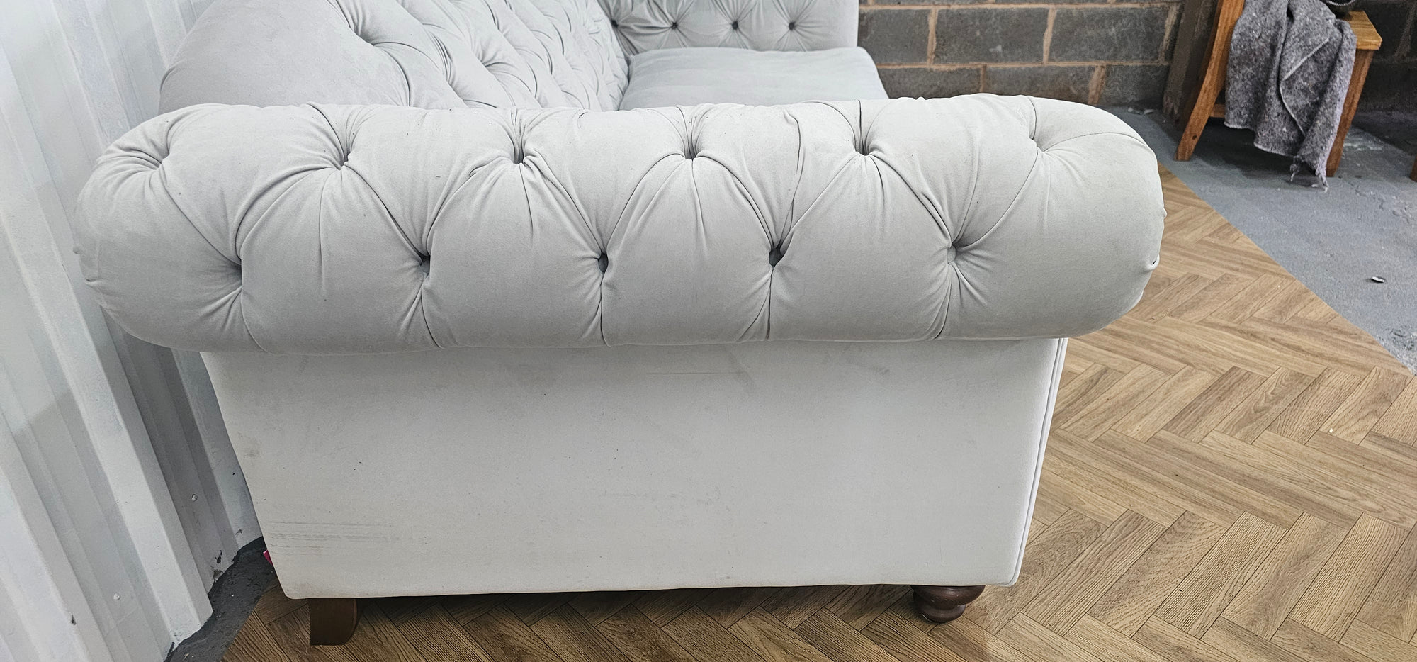DFS Windsor Four Seater Sofa – Joules Range – Deluxe Velvet in Stone