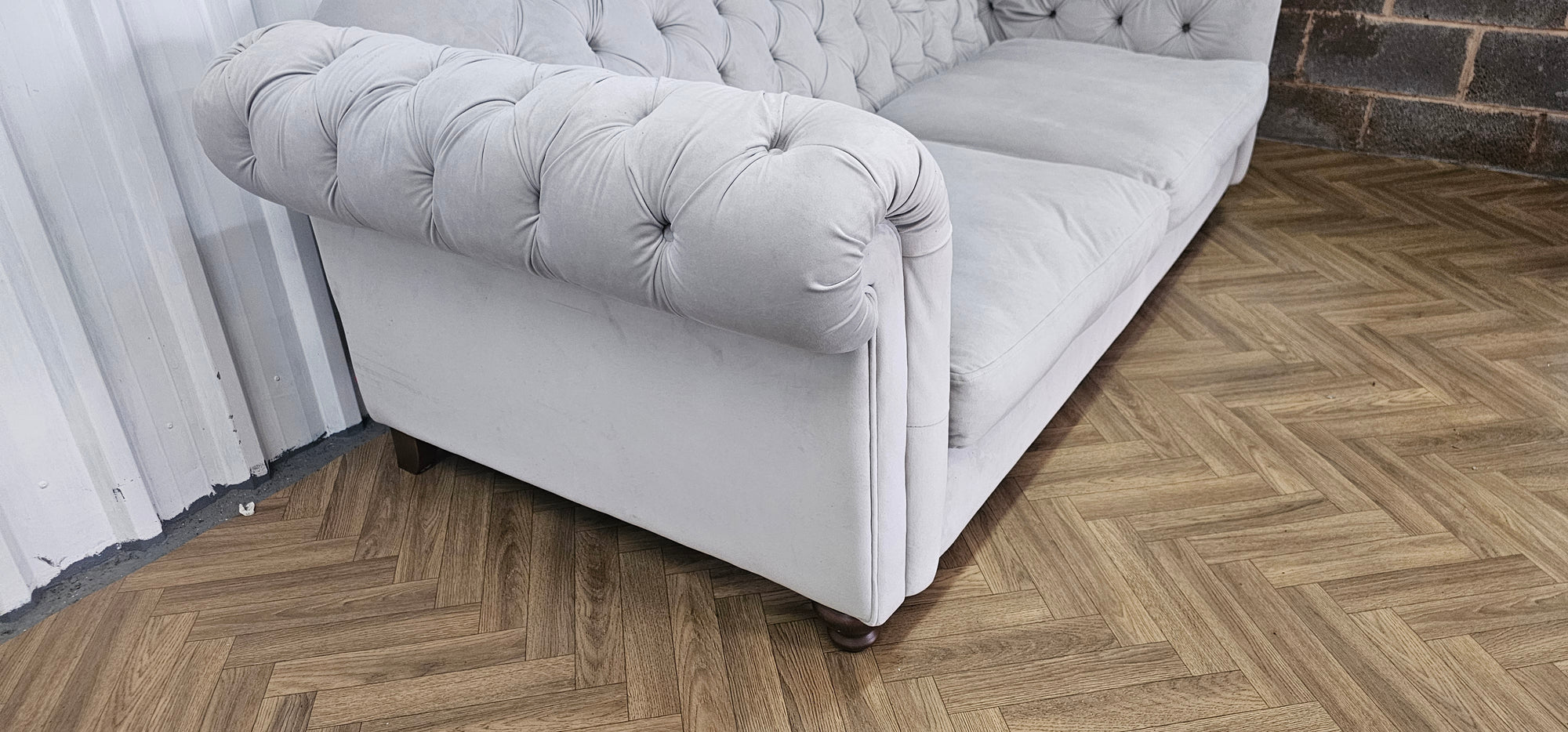 DFS Windsor Four Seater Sofa – Joules Range – Deluxe Velvet in Stone