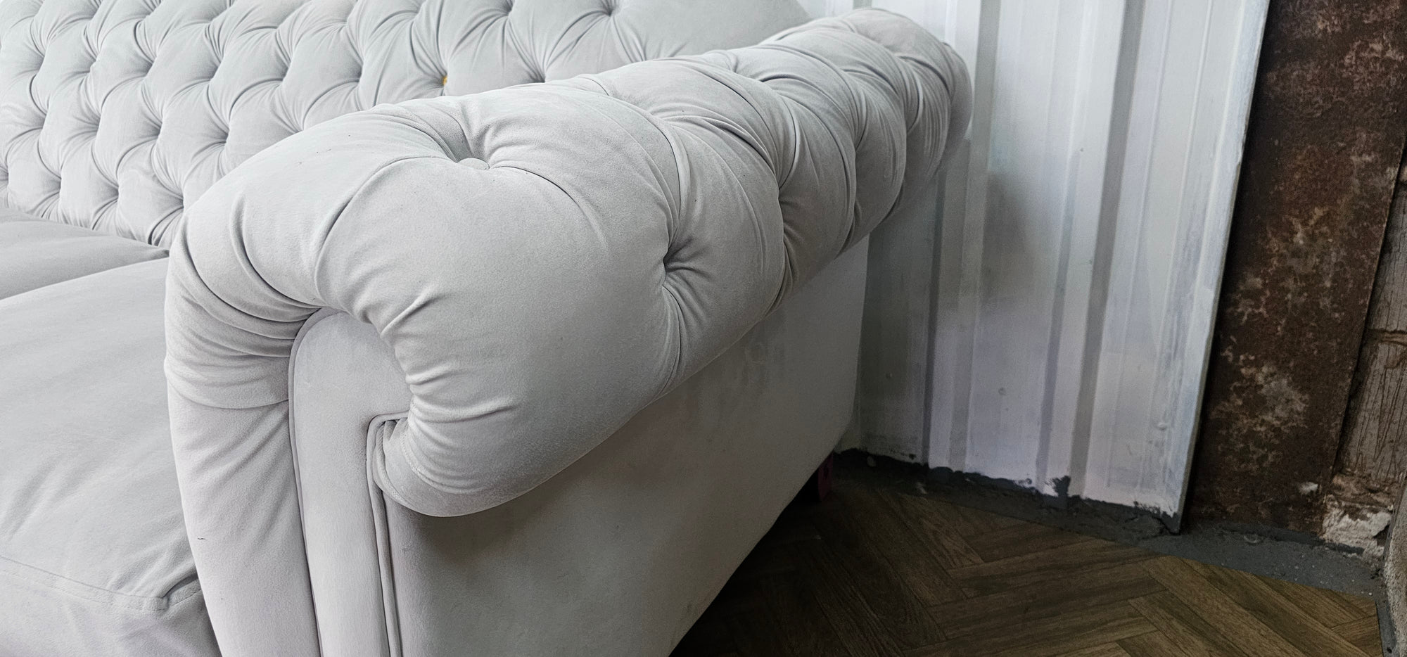 DFS Windsor Four Seater Sofa – Joules Range – Deluxe Velvet in Stone