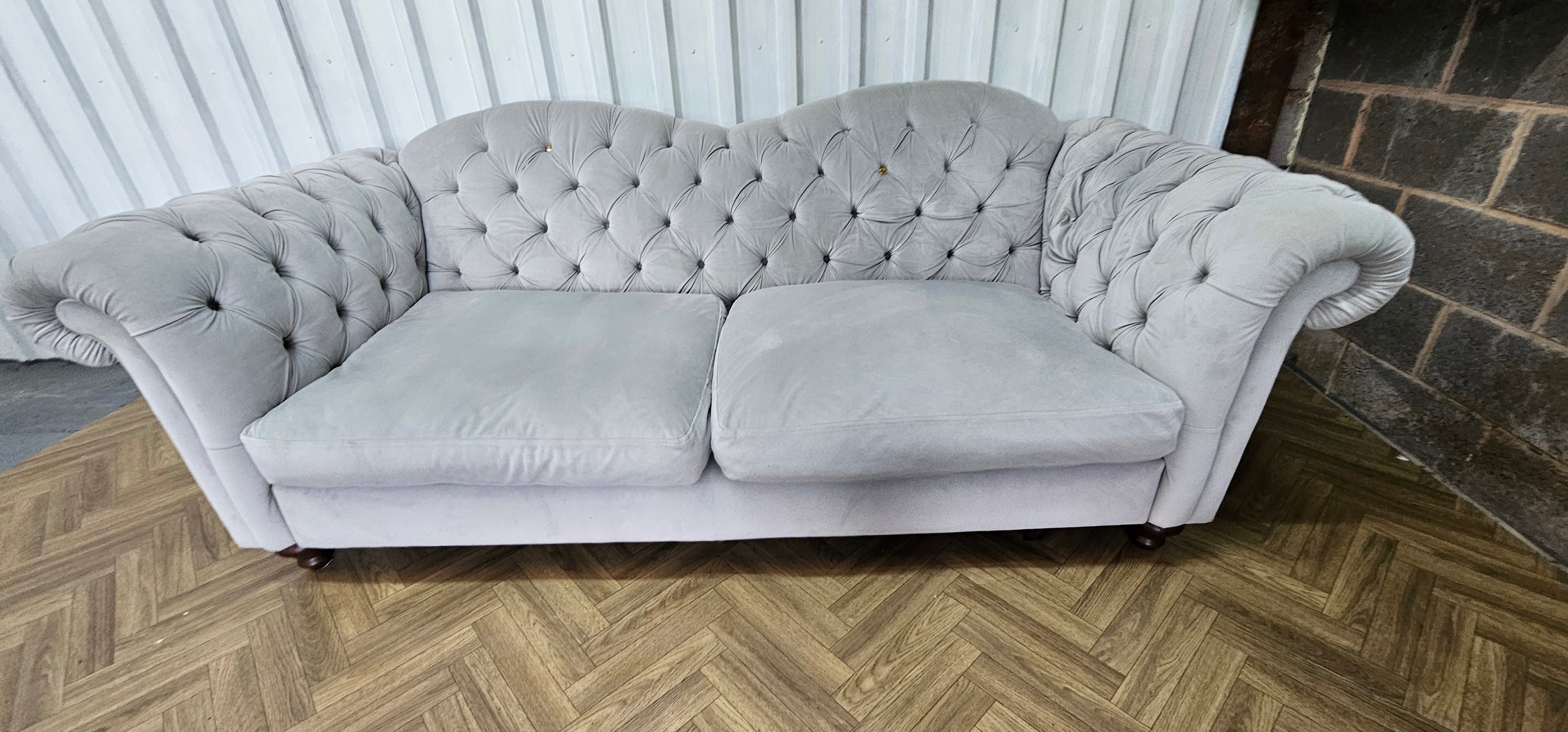 DFS Windsor Four Seater Sofa – Joules Range – Deluxe Velvet in Stone