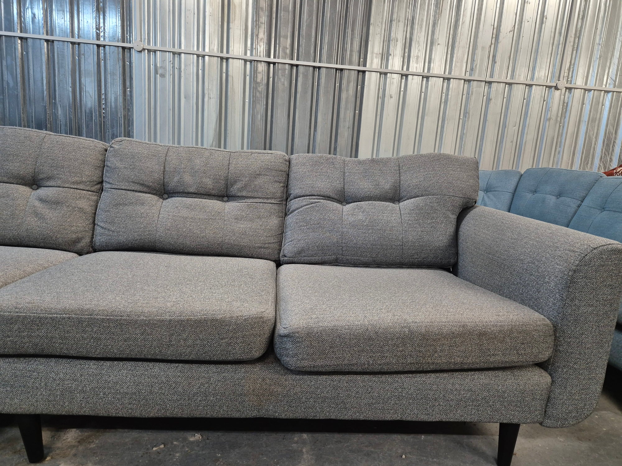 Grey DFS Large Modular French Connection Sofa