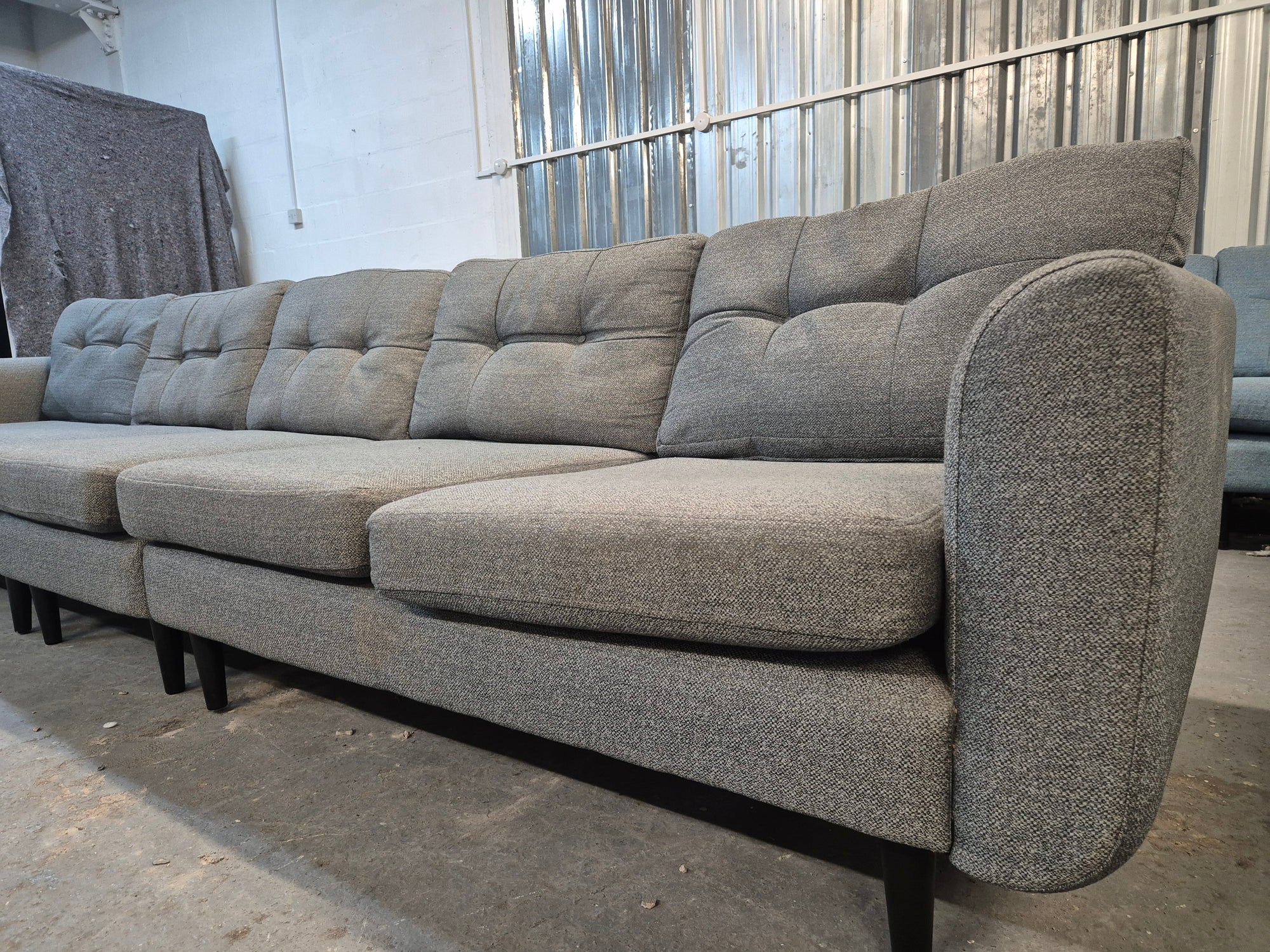 Grey DFS Large Modular French Connection Sofa