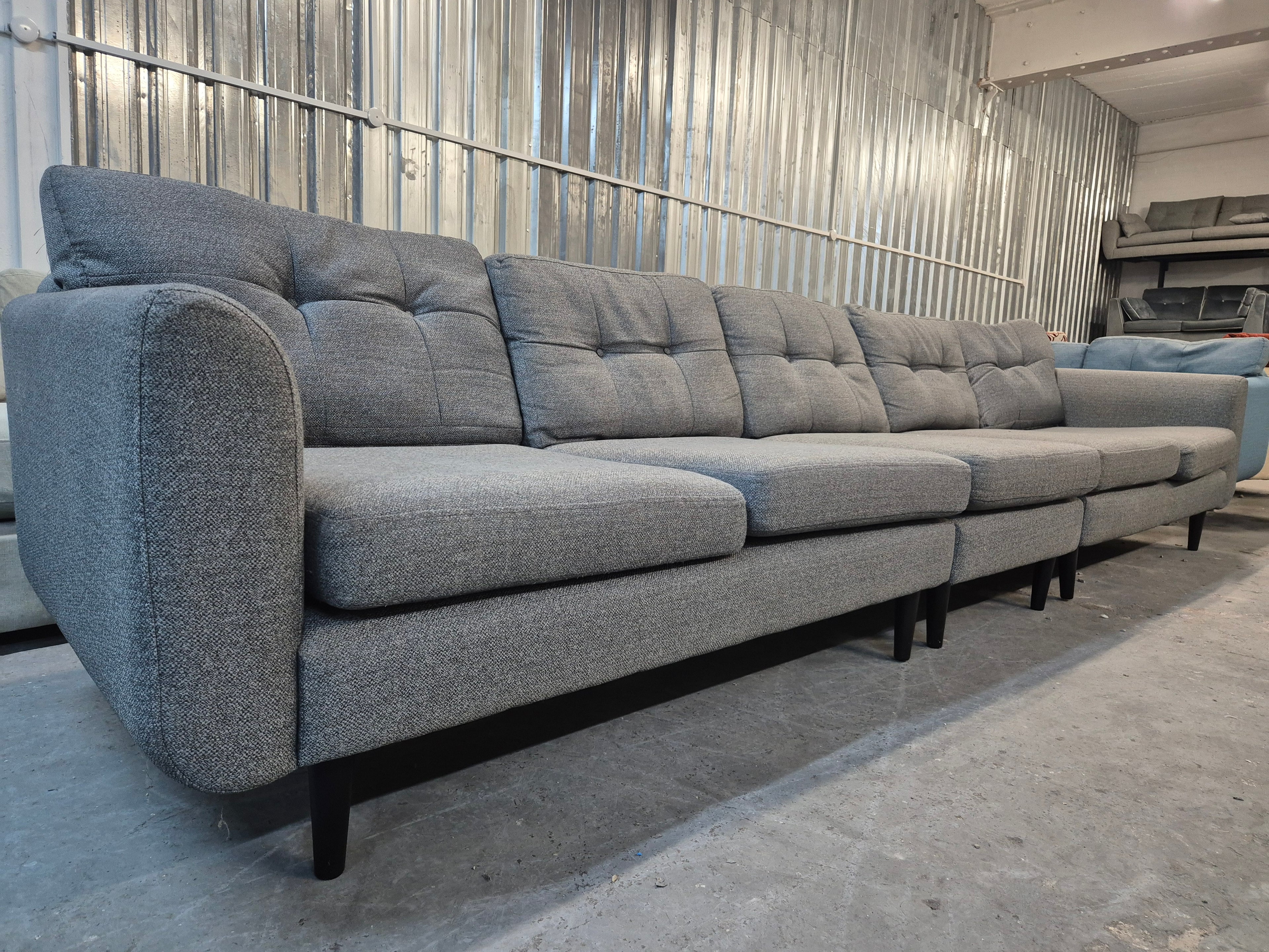 Grey DFS Large Modular French Connection Sofa