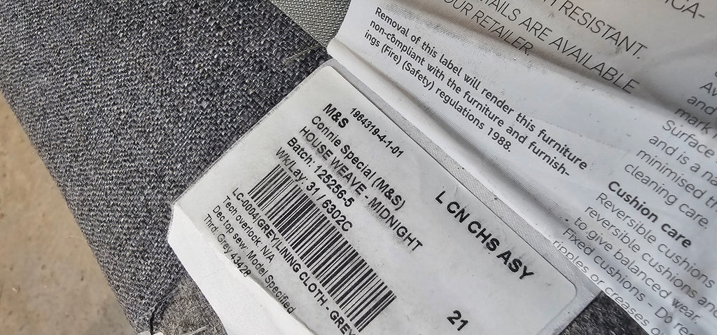 M&S Connie Left Hand Facing Grey Corner Sofa
