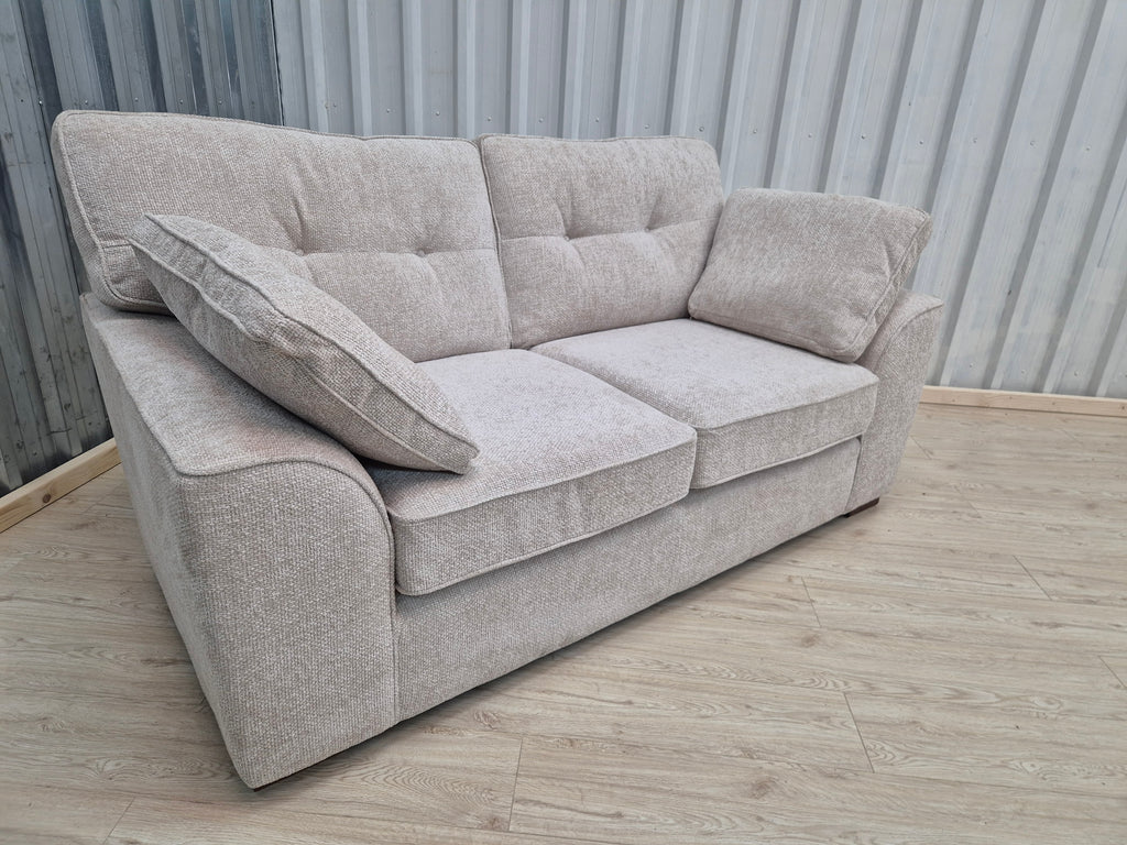 Next Stamford Chunky Chenille Buttoned Back Oyster 2 Seater