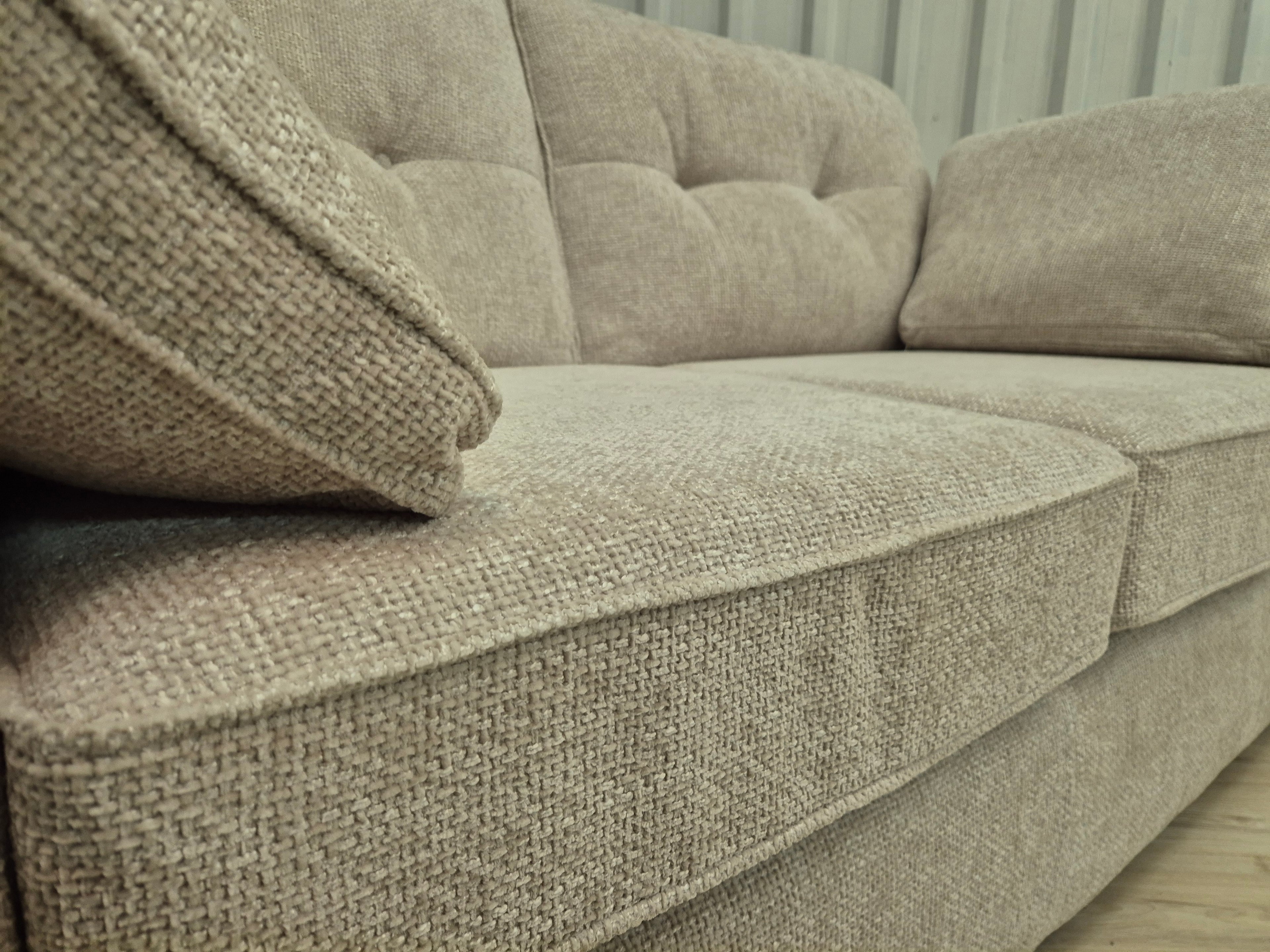 Next Stamford Chunky Chenille Buttoned Back Oyster 2 Seater