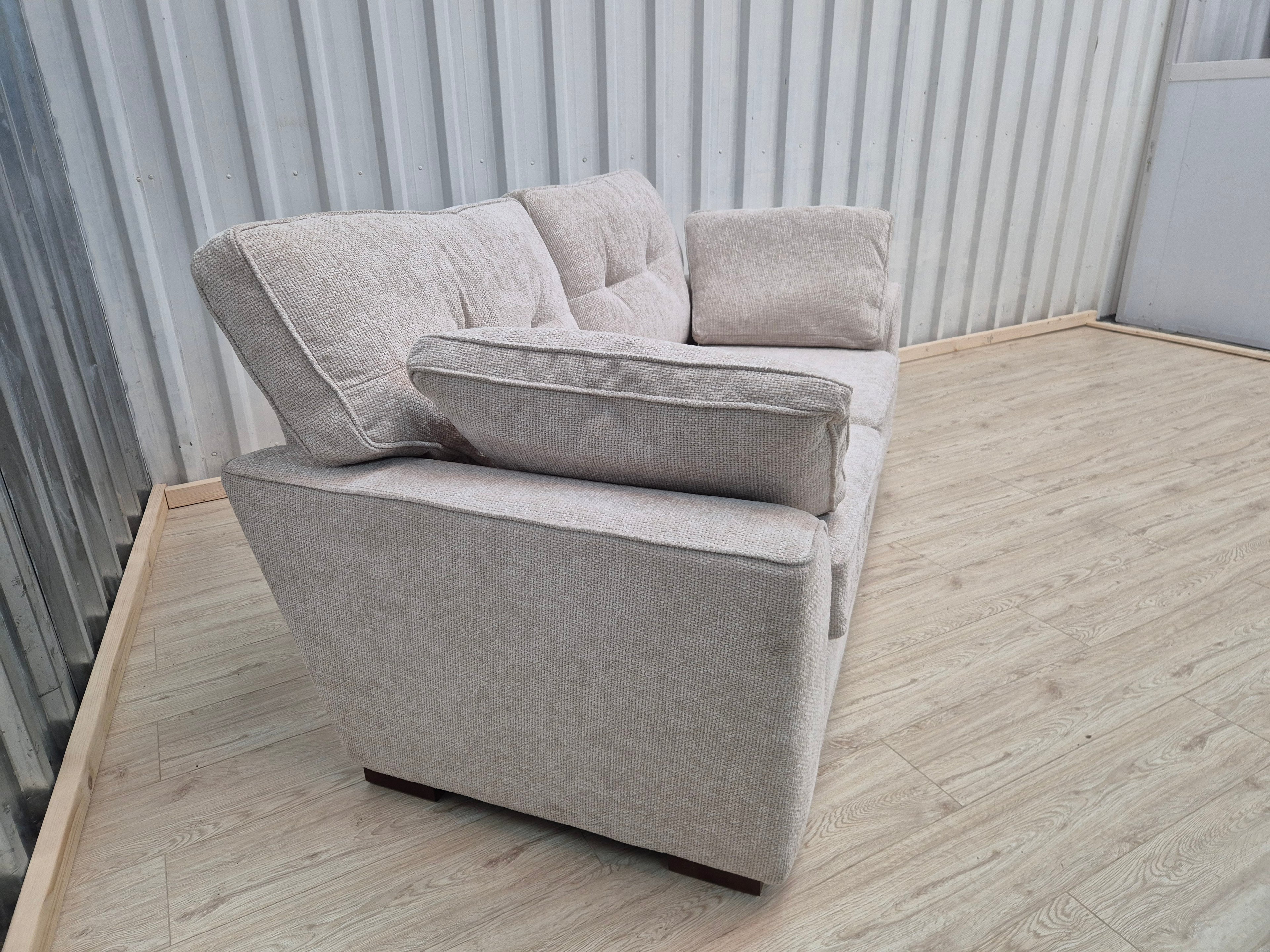 Next Stamford Chunky Chenille Buttoned Back Oyster 2 Seater