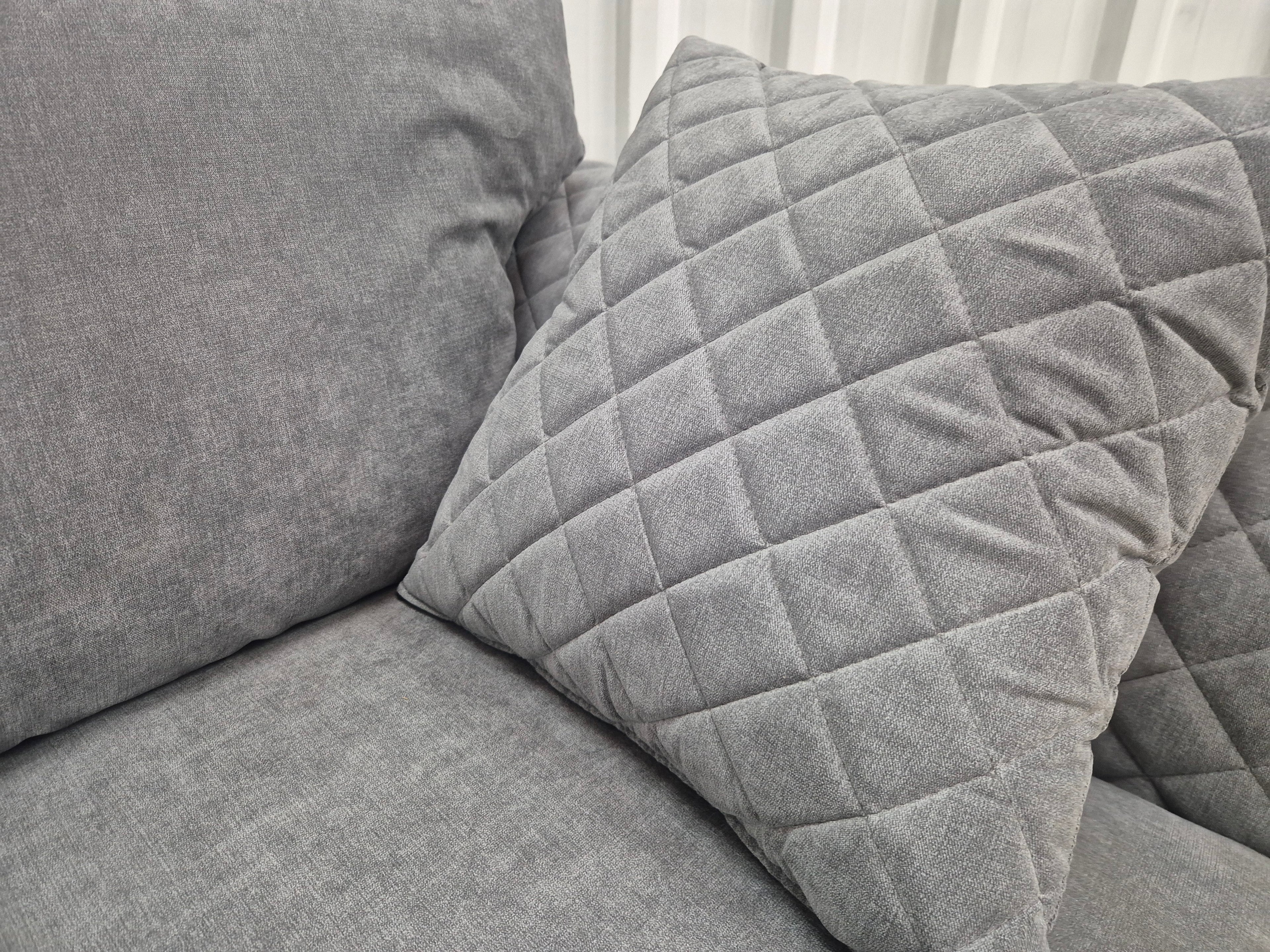 Grey Chenille 3 Seater