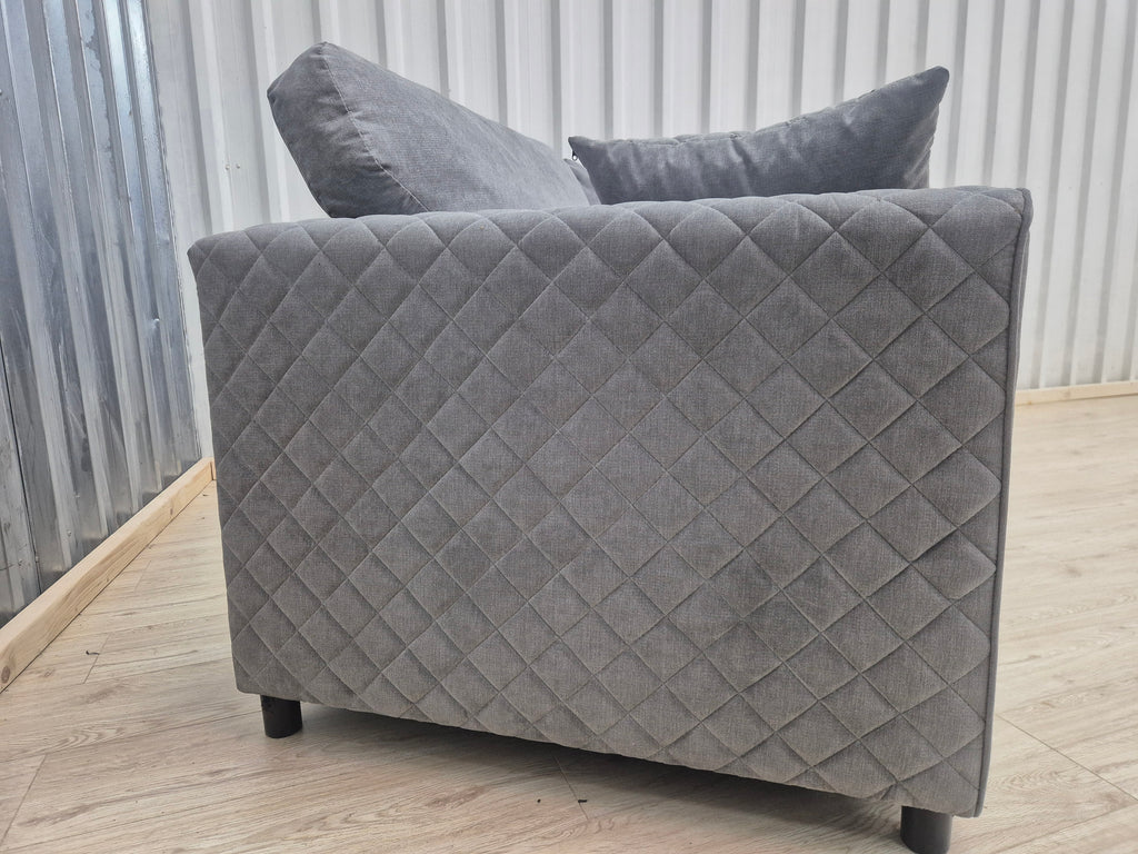 Grey Chenille 3 Seater