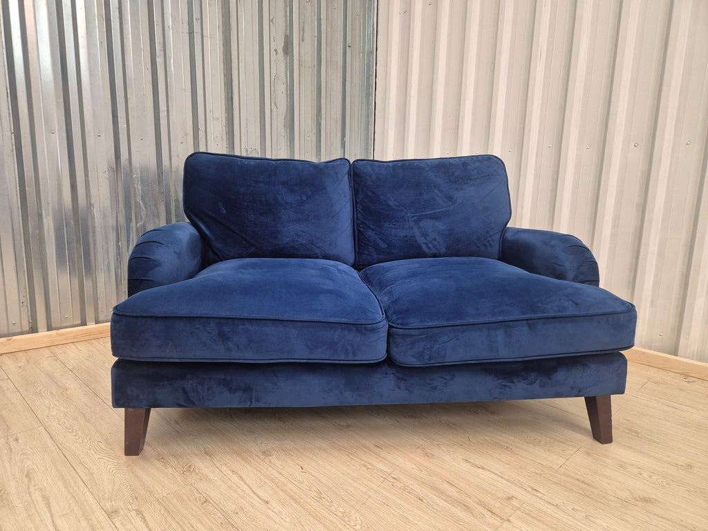 Dunelm Blue Velvet 2 Seater