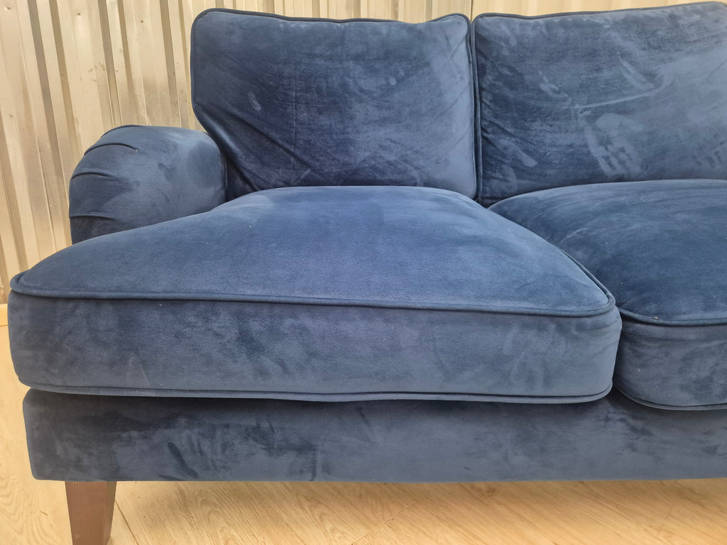 Dunelm Blue Velvet 2 Seater