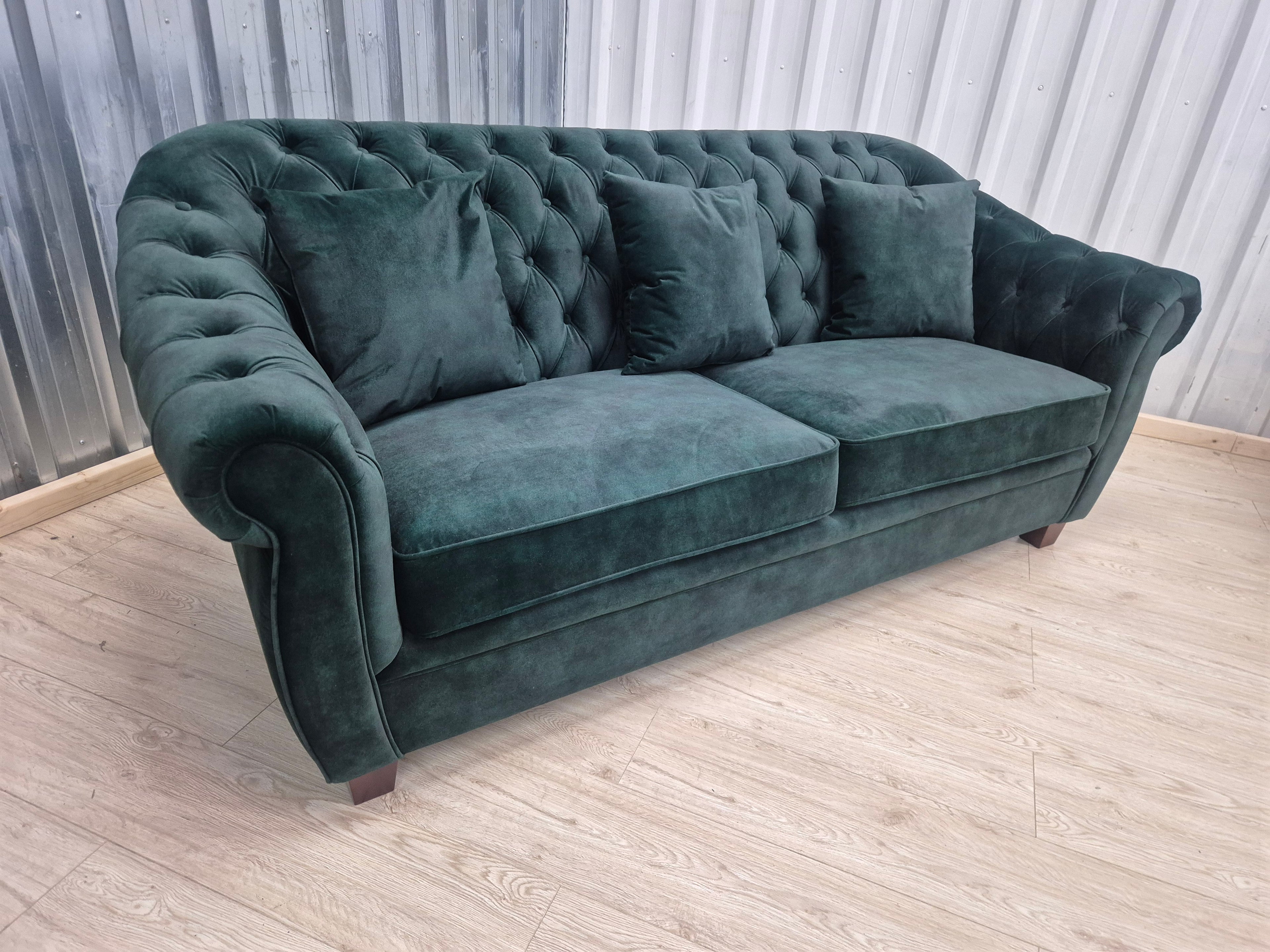 Eva Green Chesterfield 3 Seater Sofa