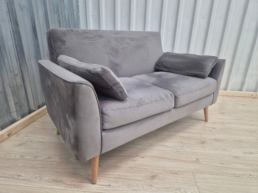 Next Mila Grey Velvet 2 seater