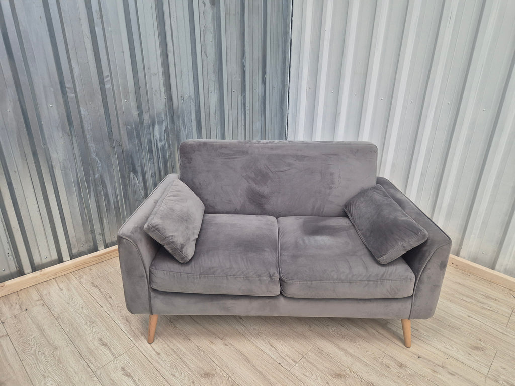 Next Mila Grey Velvet 2 seater