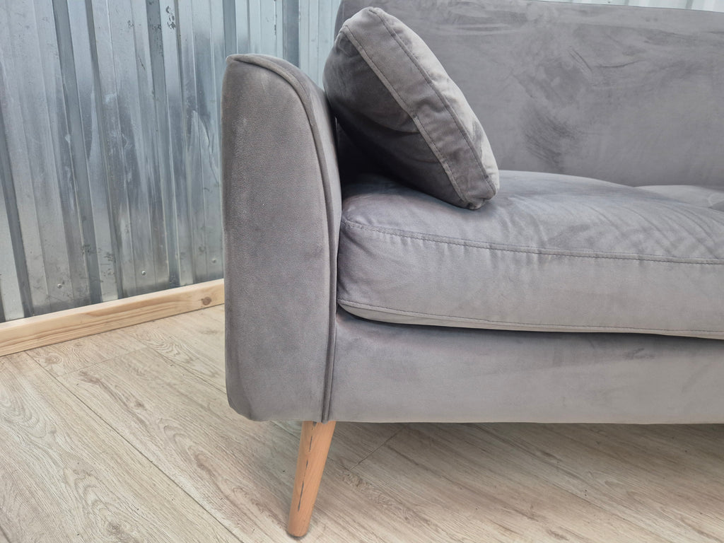 Next Mila Grey Velvet 2 seater