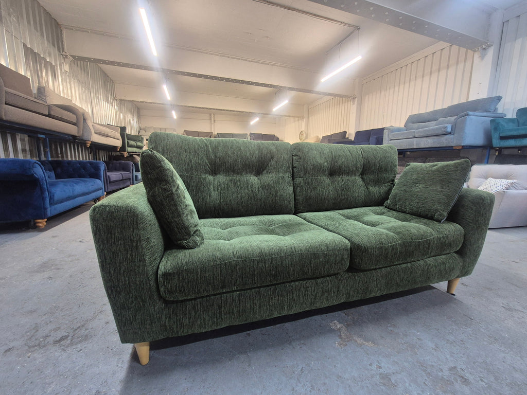 Oak Furnitureland Eton Cherub Olive 4 Seater