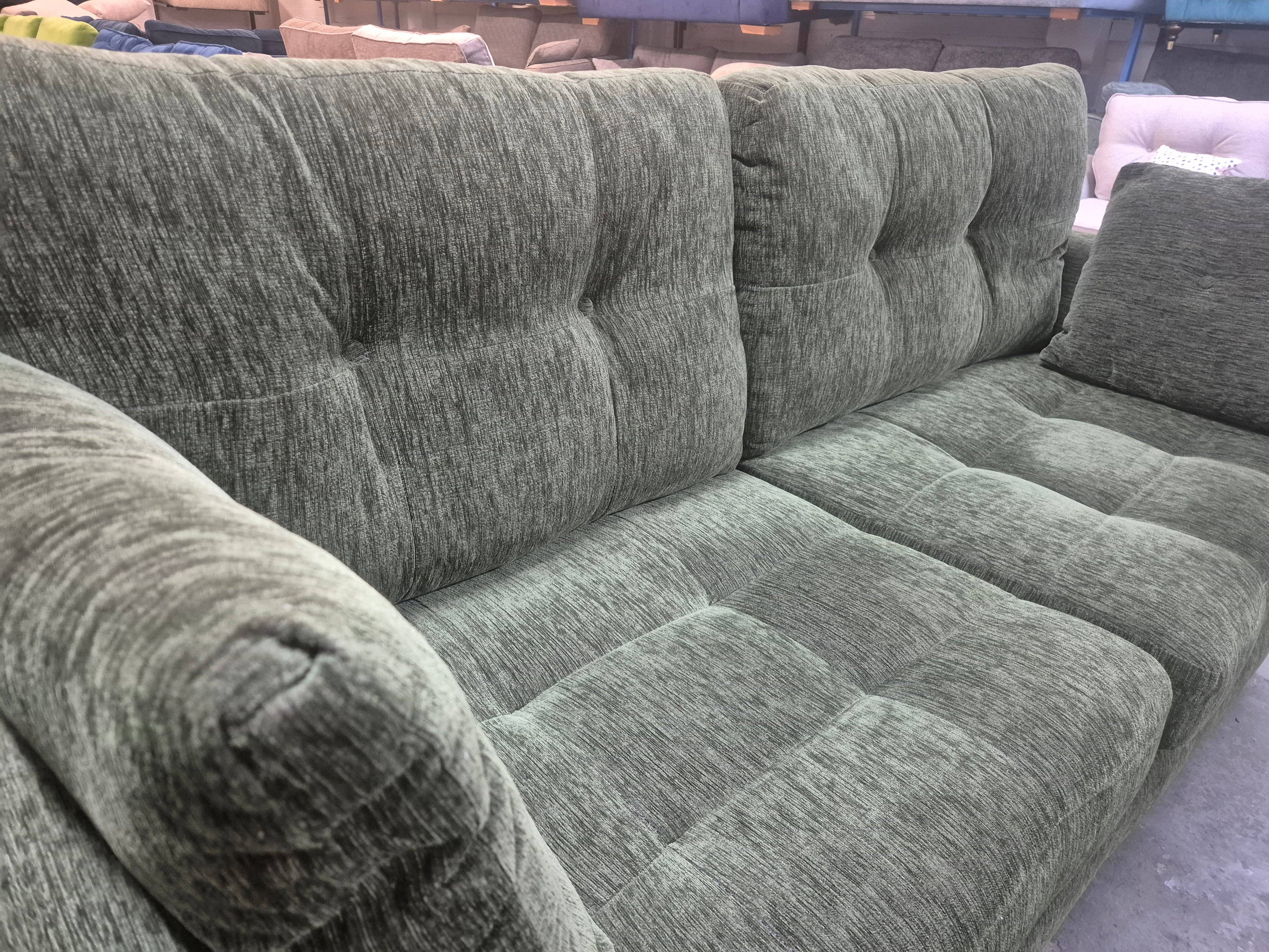 Oak Furnitureland Eton Cherub Olive 4 Seater