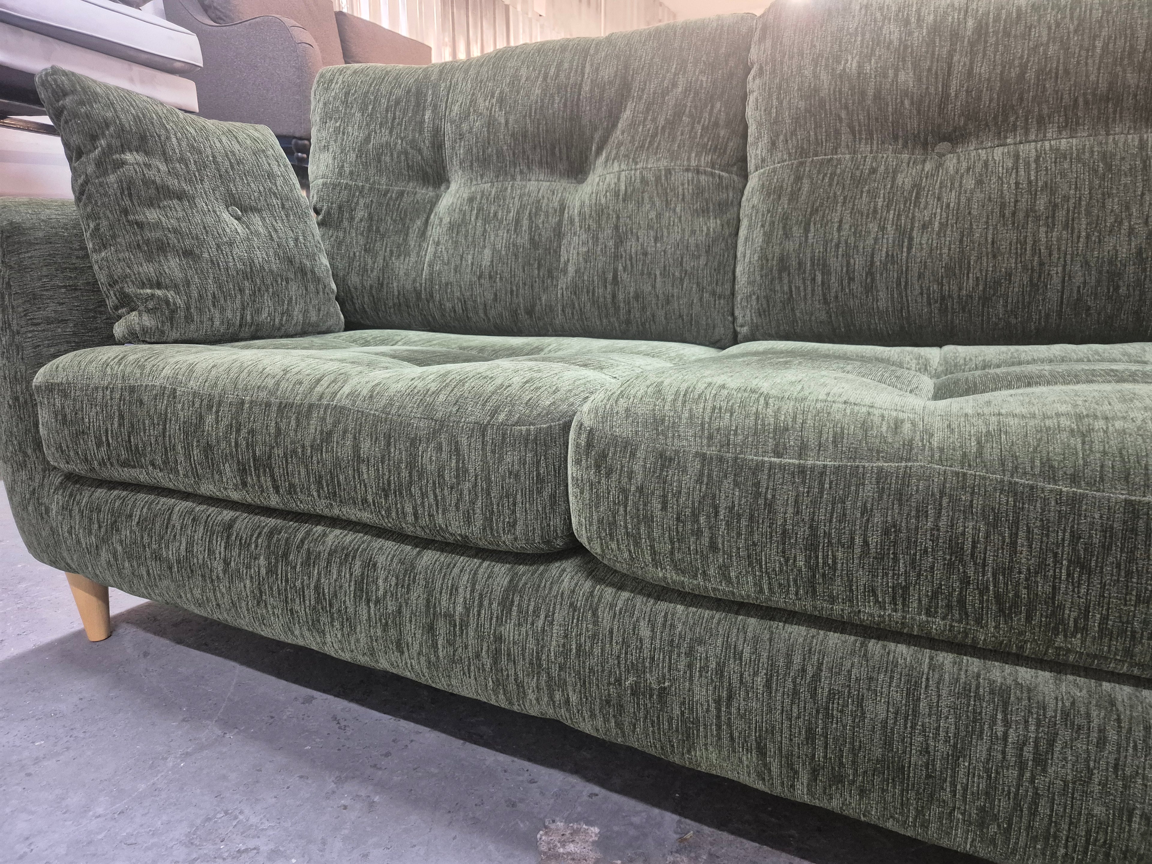 Oak Furnitureland Eton Cherub Olive 4 Seater