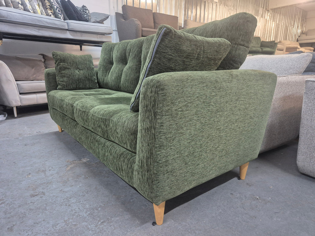 Oak Furnitureland Eton Cherub Olive 4 Seater