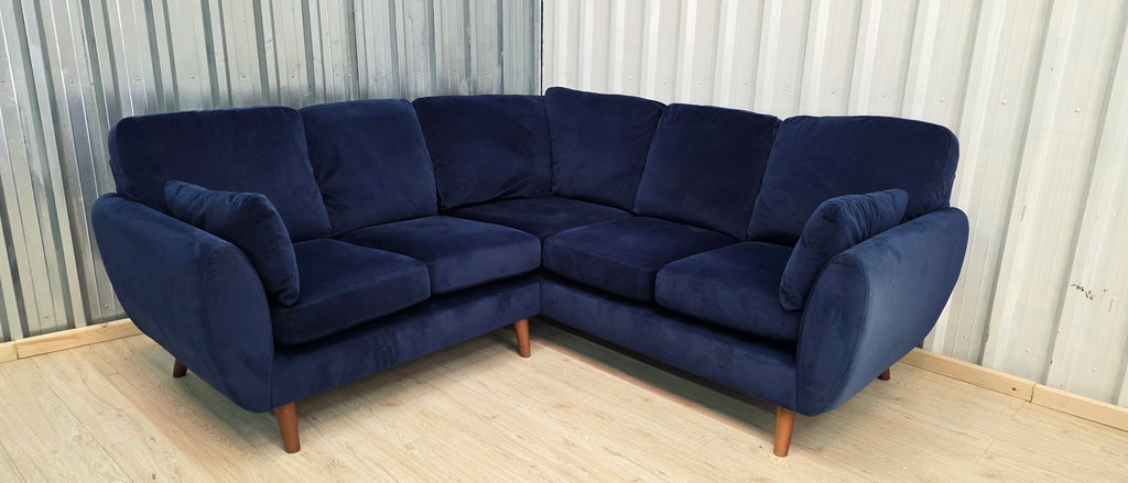 Next Wilson plush velvet easy clean corner