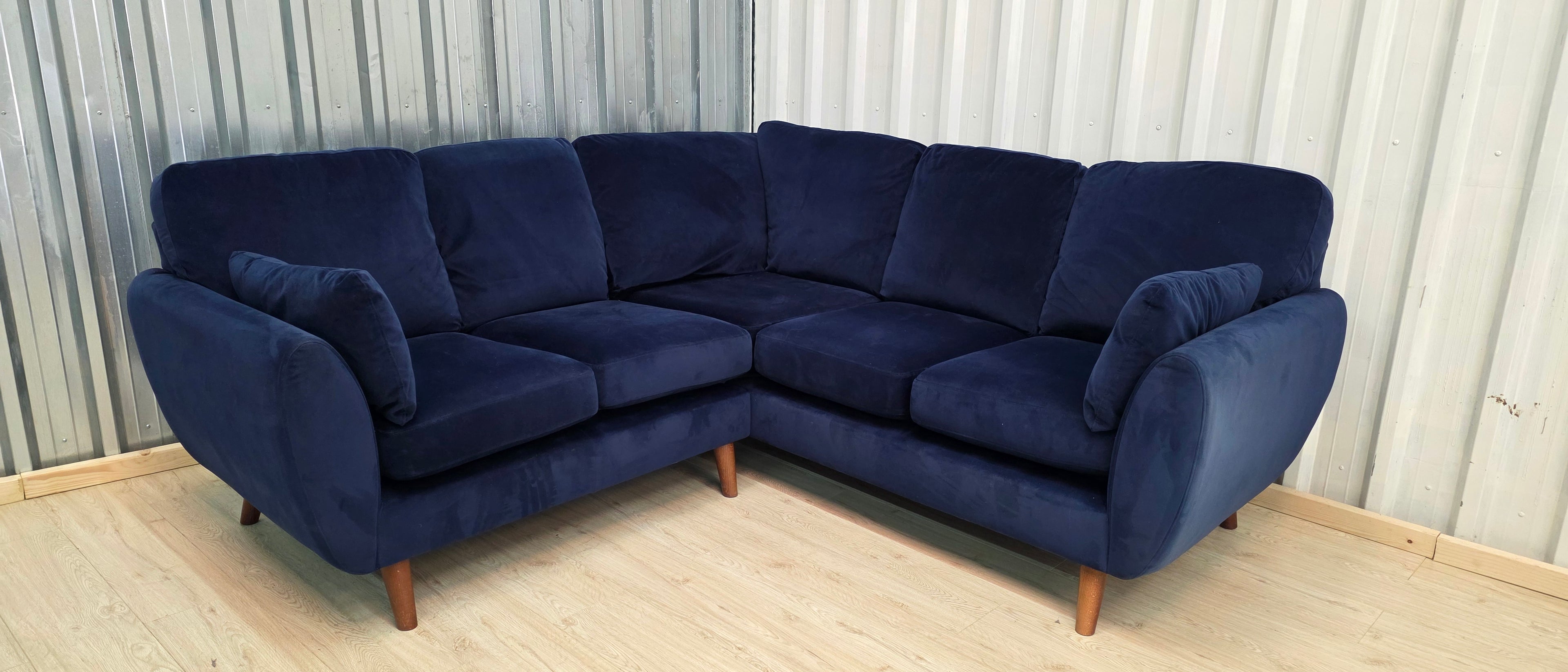 Next Wilson plush velvet easy clean corner