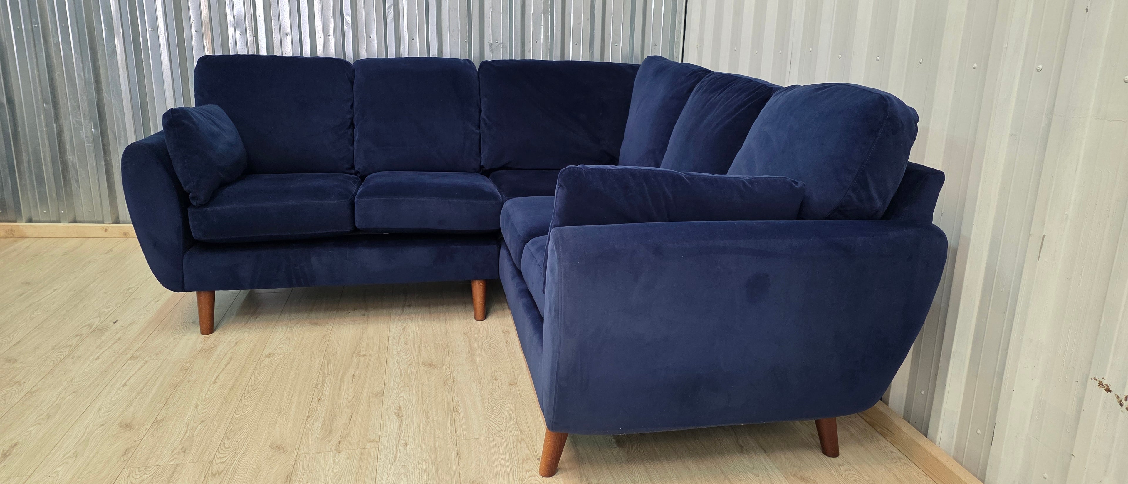 Next Wilson plush velvet easy clean corner