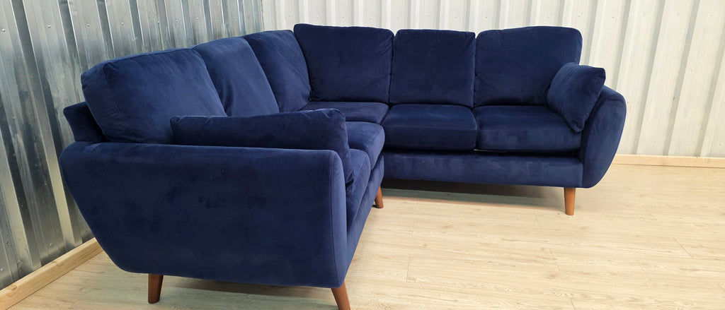 Next Wilson plush velvet easy clean corner