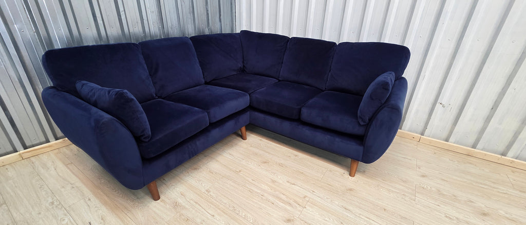 Next Wilson plush velvet easy clean corner