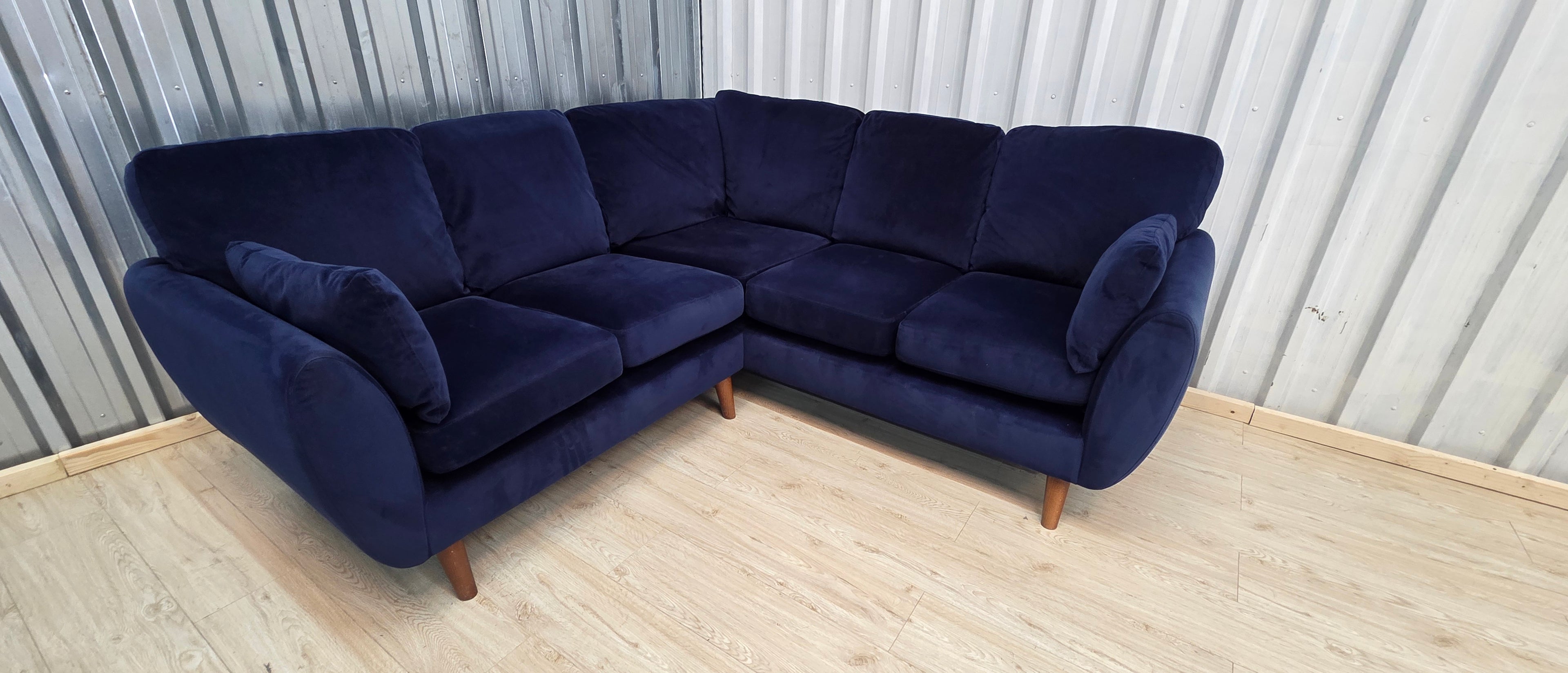 Next Wilson plush velvet easy clean corner