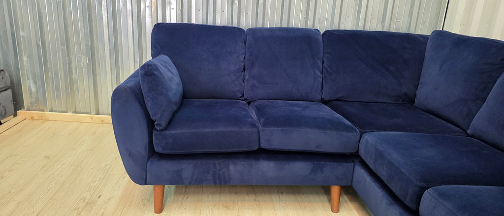 Next Wilson plush velvet easy clean corner