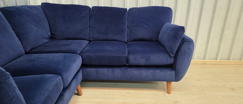 Next Wilson plush velvet easy clean corner